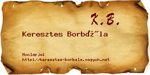 Keresztes Borbála névjegykártya