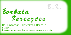 borbala keresztes business card